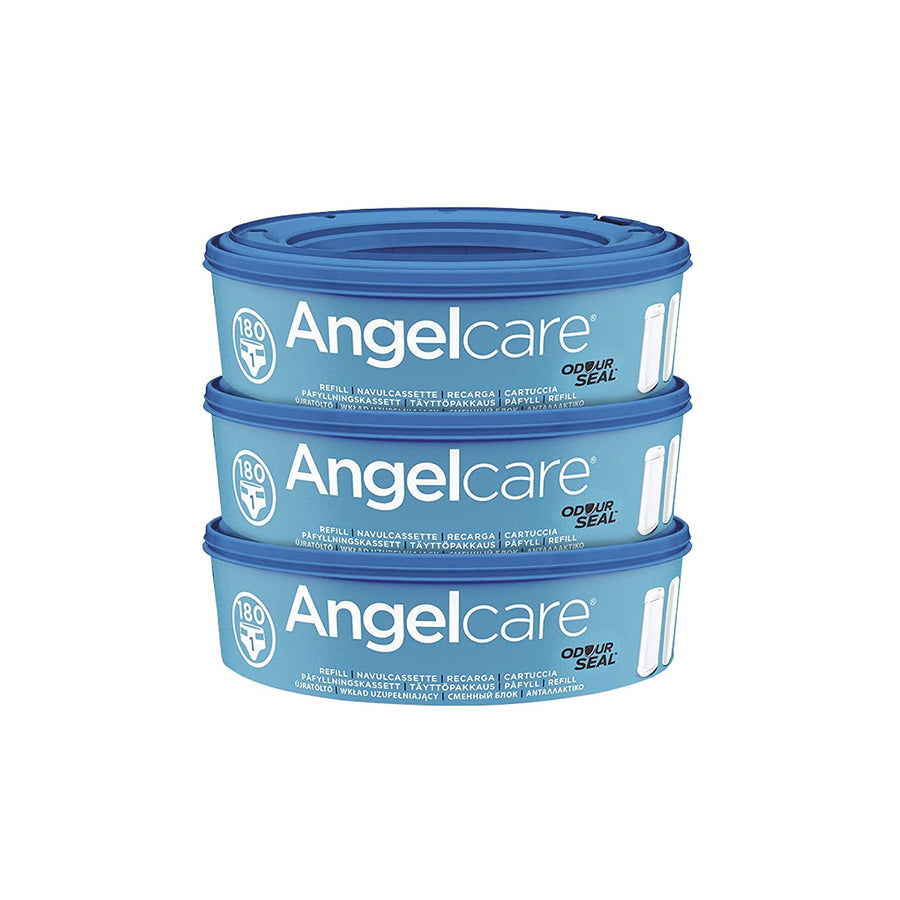 Angelcare 3er Pack Nachfüllkassetten Plus für Windeleimer Comfort, Comfort Plus und Deluxe