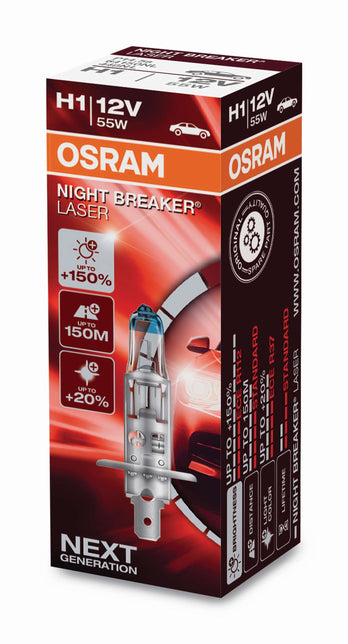 Osram HAL Night Breaker Laser H1 55W 1550lm P14.5s 12V