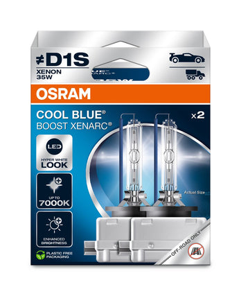 Osram HID Xenarc Cool Blue Boost D1S 35W 3200lm bis 7000k PK32d-2 85V 2er Pack