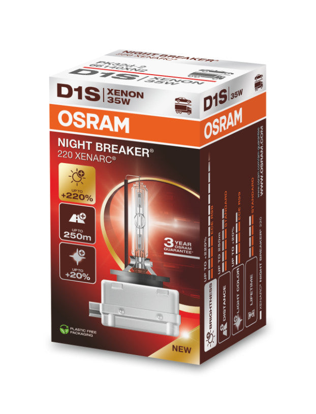 Osram HID Xenarc Night Breaker 220 D1S 35W 3200lm PK32d-2 85V – Produktansicht
