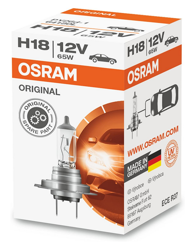 Osram HAL Original Line H18 55W 1700lm PY26d-1 12V – Produktansicht