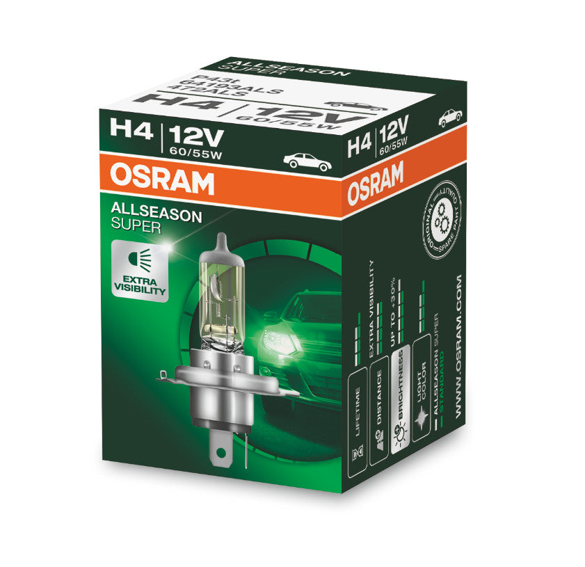 Osram HAL Allseason H4 60/55W P43t 12V – Produktansicht