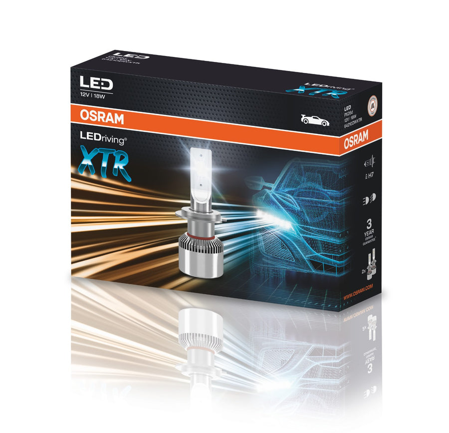 Osram LED LEDriving Xtr H7 18W 1750lm bis 6000k PX26d 12V 2er Pack – Produktansicht