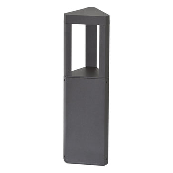 EVN LED Wegeleuchte anthrazit dreieckig 104x104x350mm 7W 3000K 345lm 41-80° 100-240V IP54