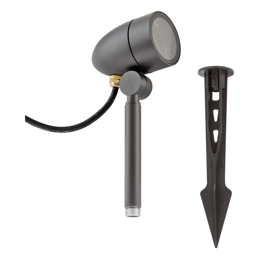 EVN Leuchte anthrazit schwenkbar rund 65x430mm 220-240V IP54 mit Erdspieß