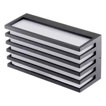 EVN LED Leuchte anthrazit rechteckig 208x116x82mm 9W 4000K 425lm >80° 100-240V IP54