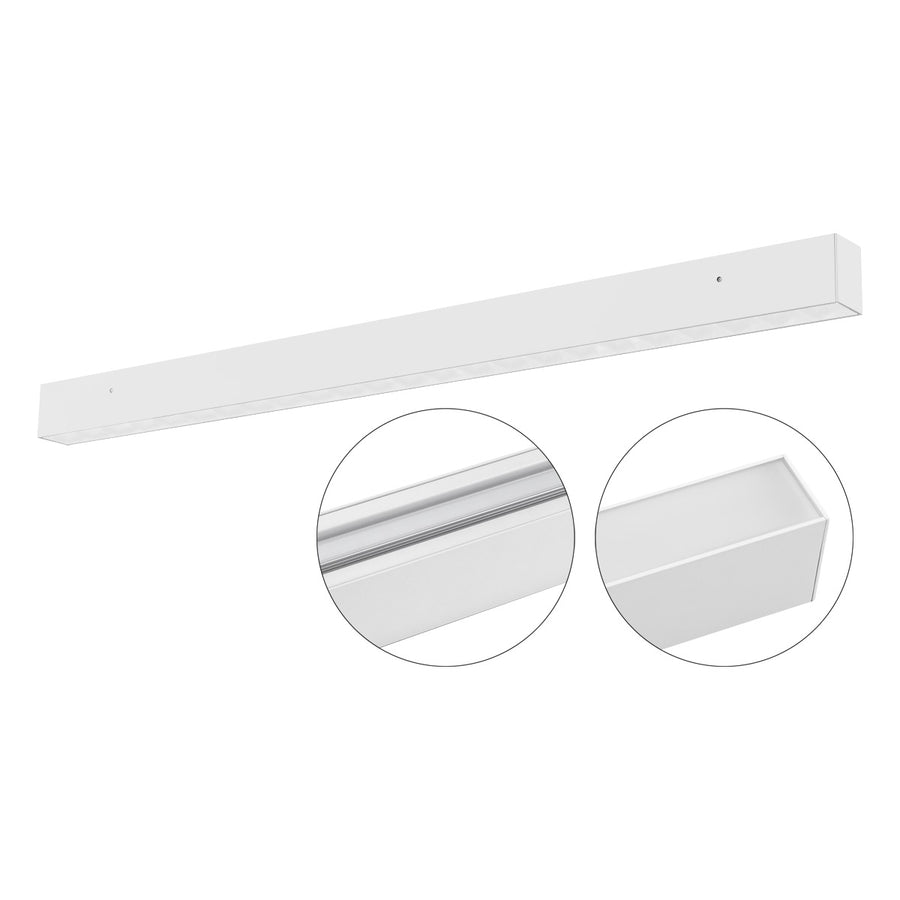 EVN LED Anbauleuchte weiß rechteckig 1204x56x75mm 50W 3000 bis 5700K 5250lm >80° 220-240V IP20