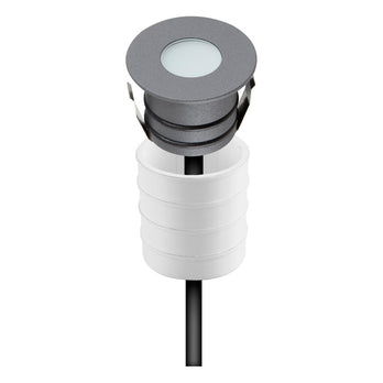 EVN LED Bodeneinbauleuchte anthrazit rund 45x36mm 3W 3000K >80° 12V IP65