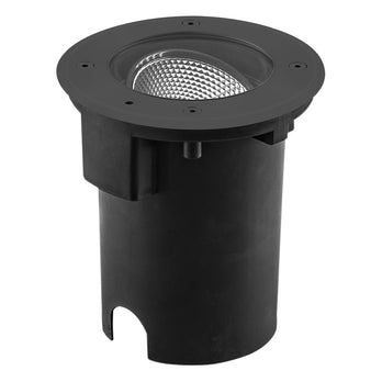 EVN LED Bodeneinbauleuchte anthrazit justierbar rund 180x152mm 15W 3000K 1012lm 21-40° 110-240V IP67