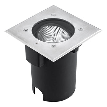 EVN LED Bodeneinbauleuchte Edelstahl Optik justierbar viereckig 180x180x152mm 15W 3000K 1012lm 21-40° 110-240V IP67