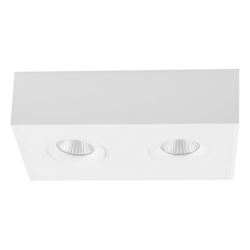 EVN Leuchte weiß rechteckig kardanisch-schwenkbar 224x135x60mm 16W 3000K 41-80° 200-240V IP20