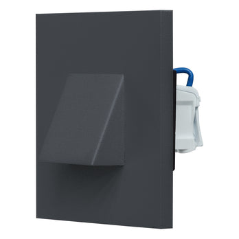 EVN LED Leuchte anthrazit(V4A) viereckig 76x76x55mm 1,8W 4000K 220-240V IP44