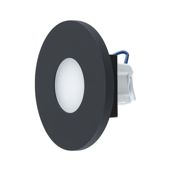 EVN LED Leuchte anthrazit(V4A) rund 76x40mm 1,8W 4000K 65lm 220-240V IP44