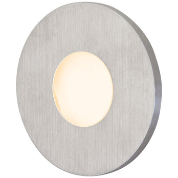 EVN LED Leuchte Edelstahl Optik rund 76x10mm 0,6W 3000K 32lm 12V IP44