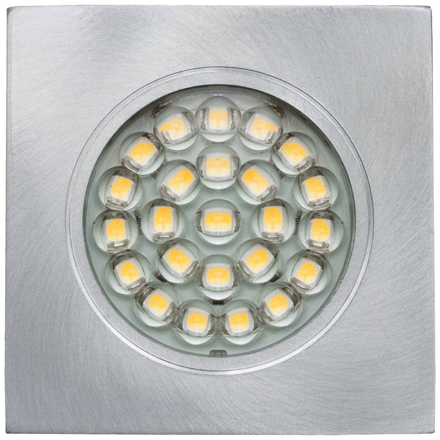 EVN LED Leuchte Aluminium viereckig 65x65x11,5mm 2W 3000K 60lm >80° 12V IP20