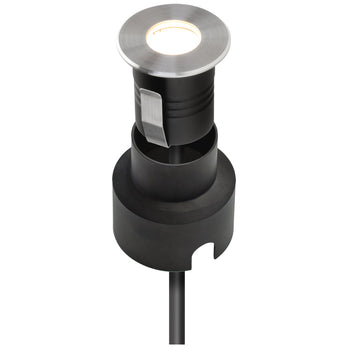 EVN Power-LED Bodeneinbauleuchte Edelstahl Optik rund 45x59mm 1,5W 3000K 62lm 21-40° 12V IP67