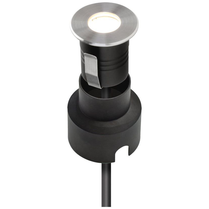 EVN Power-LED Bodeneinbauleuchte Edelstahl Optik rund 45x59mm 1,5W 3000K 62lm 21-40° 12V IP67