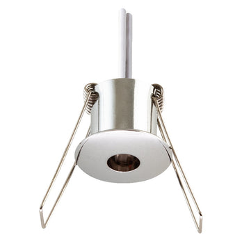 EVN Halogen Lichtpunkt Chrom gewölbt rund 30x28mm 12V IP20