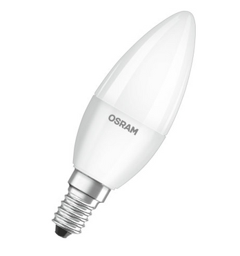 Bellalux LED Star Kerze B37 matt 200° 4,9-40W/827 warmweiß 470lm E14 220-240V 2er Pack