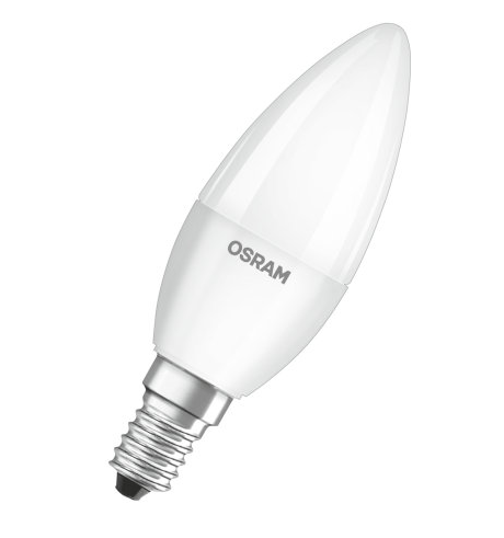 Bellalux LED Star Kerze B37 matt 200° 4,9-40W/827 warmweiß 470lm E14 220-240V 2er Pack