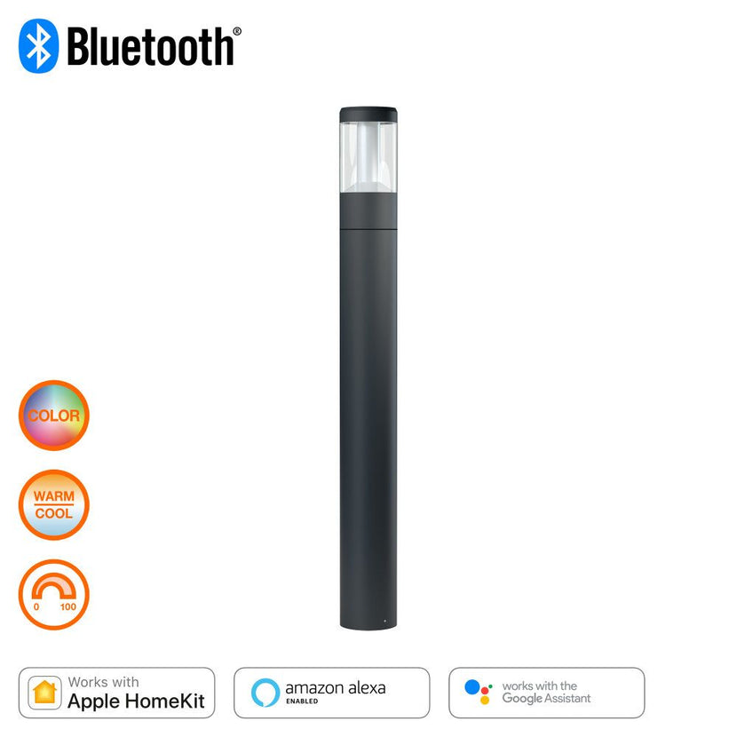 LEDVANCE Smart+ LED Pollerleuchte Modern Lantern Multicolor 12W/RGBW 650lm 360° dimmbar Bluetooth Apple HomeKit 90cm