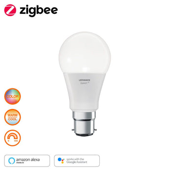 LEDVANCE LED Smart+ ZB CL A 9-60W/RGBW B22d 800lm matt 160° dimmbar