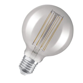 Osram / Ledvance LED Filament Vintage 1906 Globe G125 rauchig 320° 11-42W/818 extra warmweiß 500lm E27 220-240V dimmbar