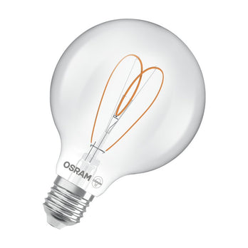 Osram / Ledvance LED Filament Vintage 1906 Globe G95 klar 300° Heart 7,2-60W/927 warmweiß 806lm E27 220-240V dimmbar