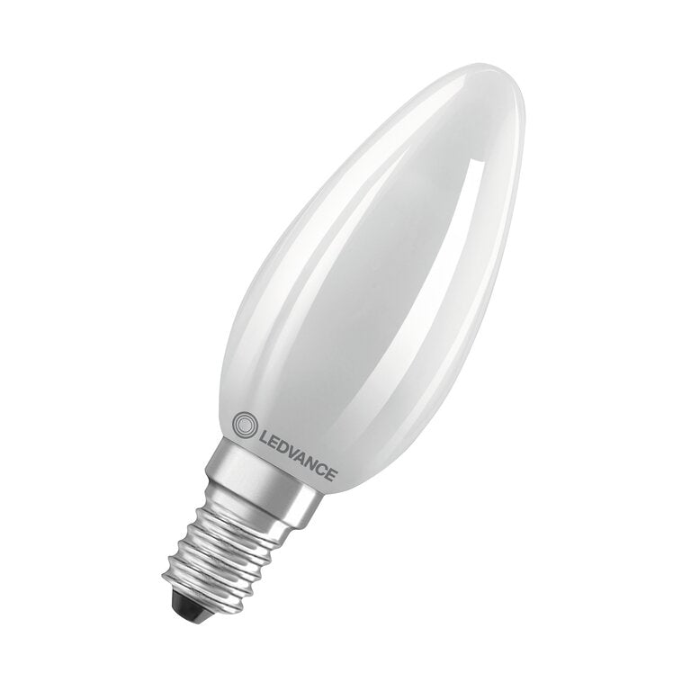 Osram / Ledvance LED Filament Kerze B matt 300° Superior UltraEfficient 2,9-40W/827 warmweiß 470lm E14 220-240V dimmbar