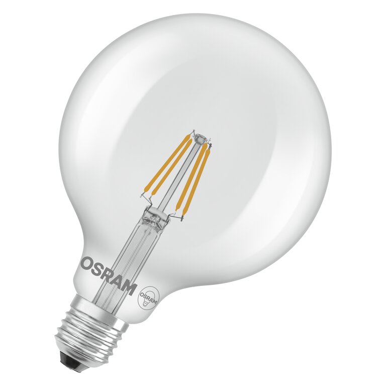 Osram / Ledvance LED Filament Star Globe G125 klar 300° 3,4-40W/827 warmweiß 470lm E27 220-240V