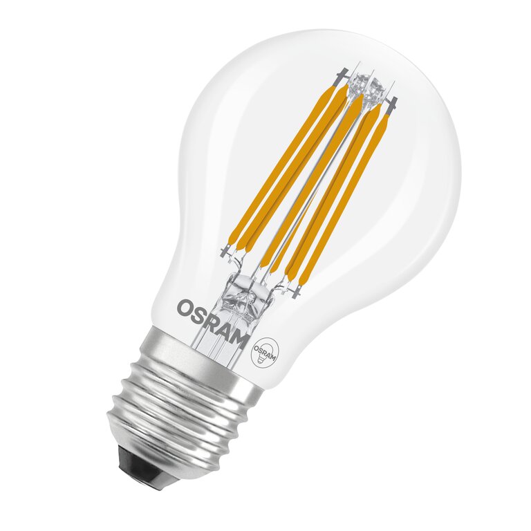 Osram / Ledvance LED Filament Classic A klar 300° MotionSensor 5-75W/827 warmweiß 1055lm E27 220-240V dimmbar
