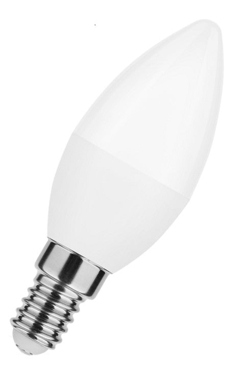 Modee SMD LED Alu-Plastik Kerze B matt 200° 7-54W/860 tageslichtweiß 700lm E14 220-240V