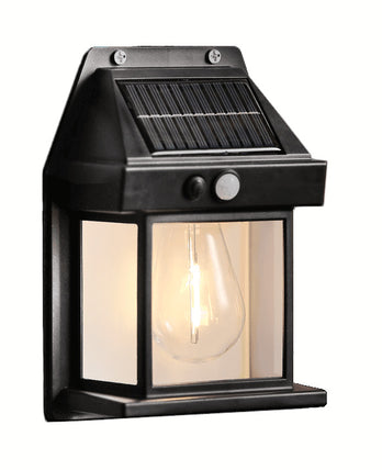 Modee Solar Wand Leuchte LED 120x58x170mm Kunststoff schwarz 2700-3200K IP44 3,7V Batterie