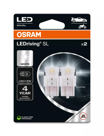 Osram LED LEDriving SL W21w W21/5W 1W 155/25lm W3x16q 12V 2er Blister