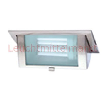 I-Light Einbaustrahler Nickel satiniert 2xPLC13W, Leuchtmittel+Trafo nicht enthalten