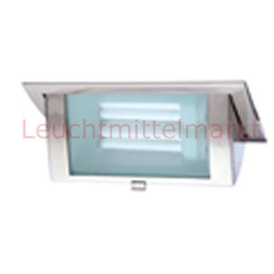 I-Light Einbaustrahler Nickel satiniert 2xPLC13W, Leuchtmittel+Trafo nicht enthalten