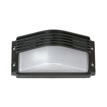 I-Light Wandleuchte Rechteckig Schwarz, IP 54 E27