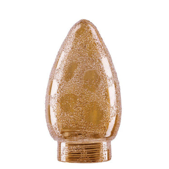 Paulmann Dekoglas Minikerze Krokoeis Gold für Halogen Basic Sockel Mini