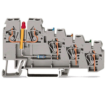Wago 4-Leiter-Initiatoren-LED-Klemme 270-570/281-434 (1 Stück)
