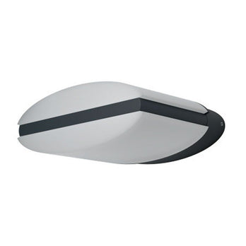 Osram LED Wandleuchte Endura Style Ellipse 12,5W/830 890lm warmweiß nicht dimmbar dunkelgrau IP44