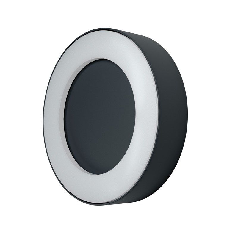 Osram LED Wandleuchte Endura Style Ring 13W/830 480lm warmweiß nicht dimmbar dunkelgrau IP44