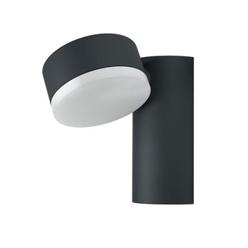 Osram LED Wandleuchte Endura Style Spot Round 8W/830 440lm neutralweiß nicht dimmbar dunkelgrau IP44