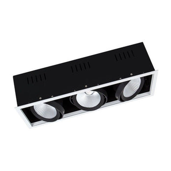LEDVANCE LED Einbauleuchte Spot Multi 3x 30W/830 3 x 2700lm 38° weiß/schwarz IP20 warmweiß