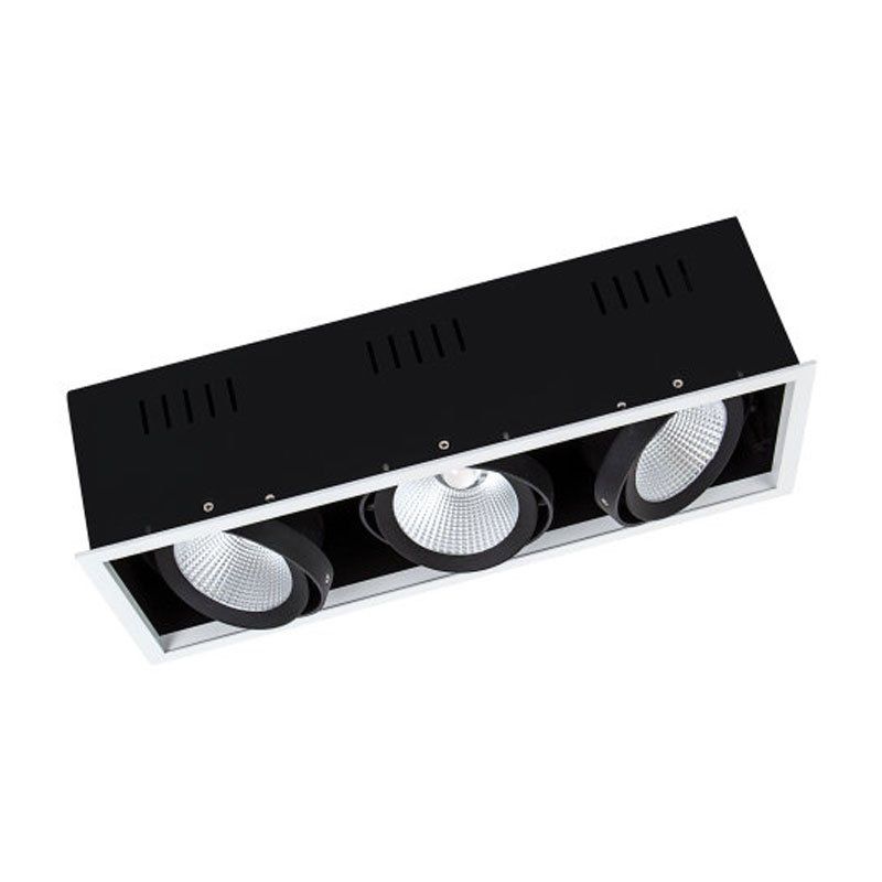 LEDVANCE LED Einbauleuchte Spot Multi 3x 30W/830 3 x 2700lm 38° weiß/schwarz IP20 warmweiß