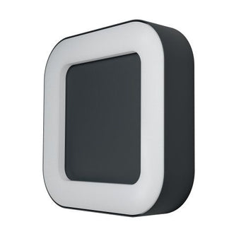 LEDVANCE LED Wandleuchte Endura Style Square 13W/830 480lm warmweiß nicht dimmbar dunkelgrau IP44