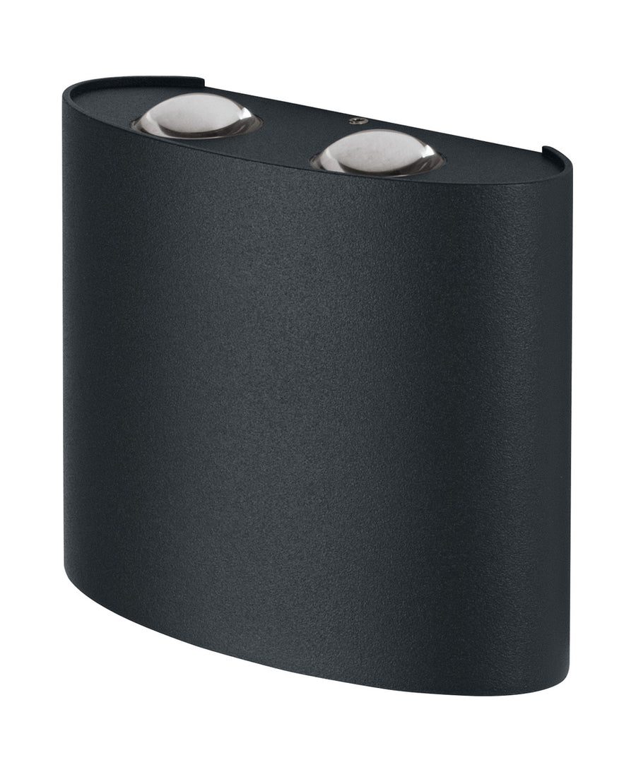 Osram LED Wandleuchte Endura Style UpDown Deco II 10,5W/3000K 550lm warmweiß nicht dimmbar dunkelgrau IP44