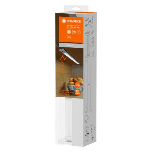 LEDVANCE LED Unterbauleuchte Cabinet Slim 300 Doublepack 7,5W/830 250lm warmweiß dimmbar weiß IP20