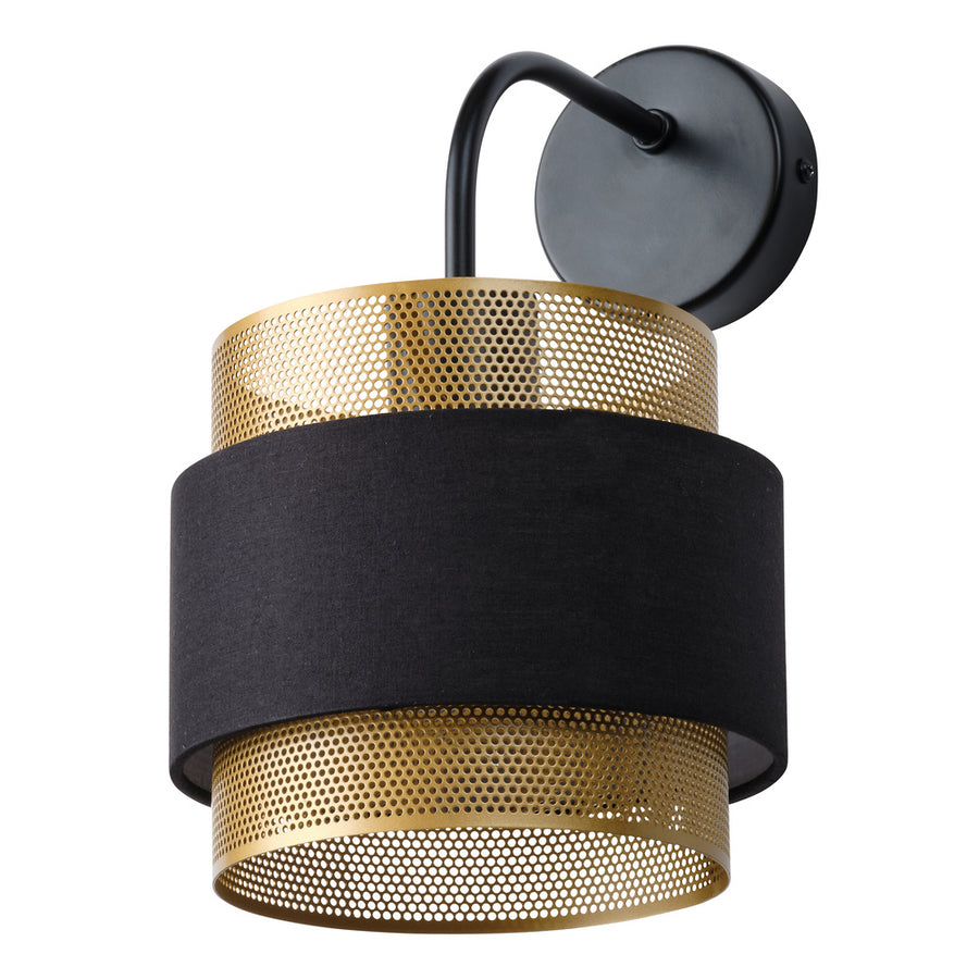 Osram Wandleuchte Decor Hornet 1-flammig E27 nicht dimmbar schwarz/gold IP20