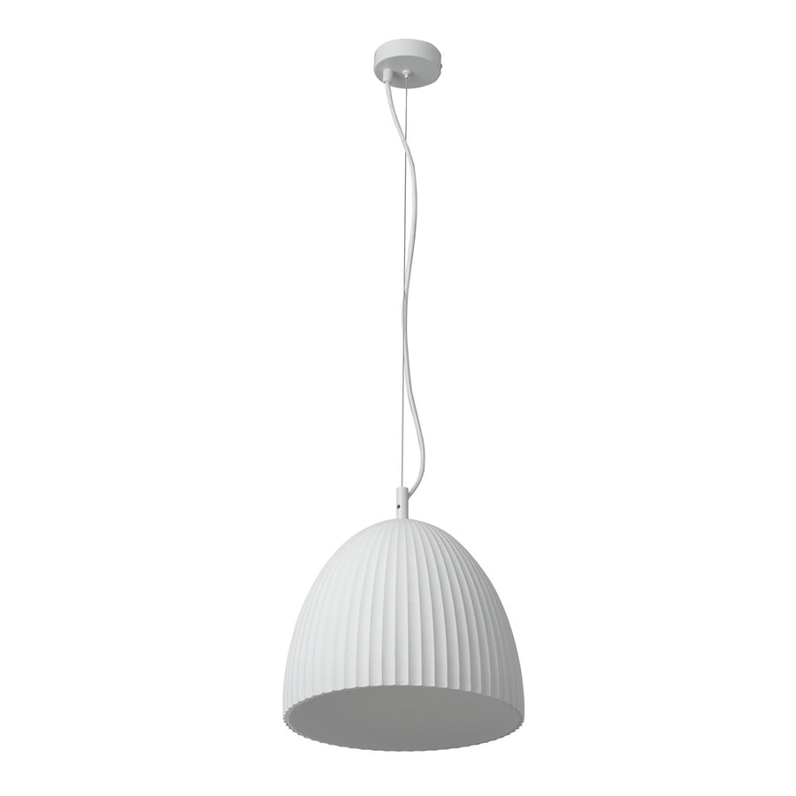 Osram Pendelleuchte Decor Plaster Routes Bell 1-flammig E27 nicht dimmbar weiß IP20