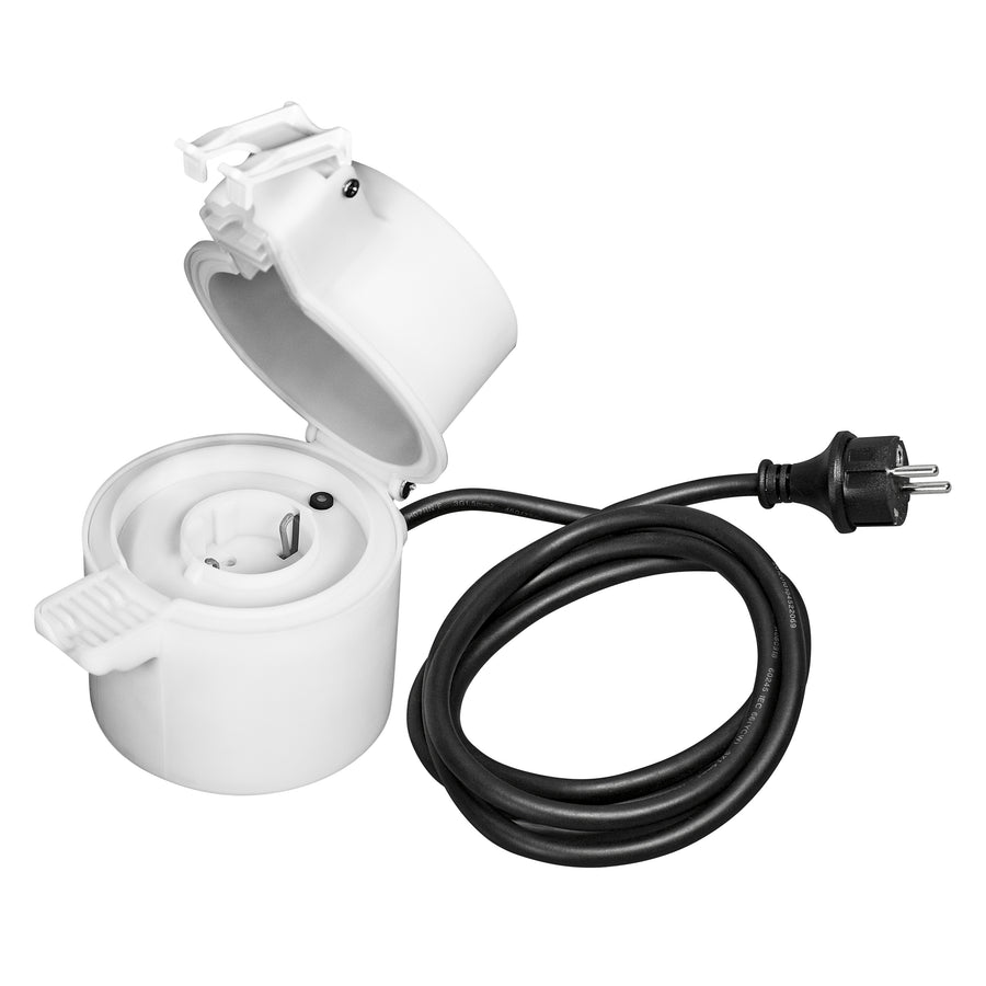 LEDVANCE Smart+ WiFi Outdoor Steckdose EU, IP44, 3.680 W / 16 A, Weiß